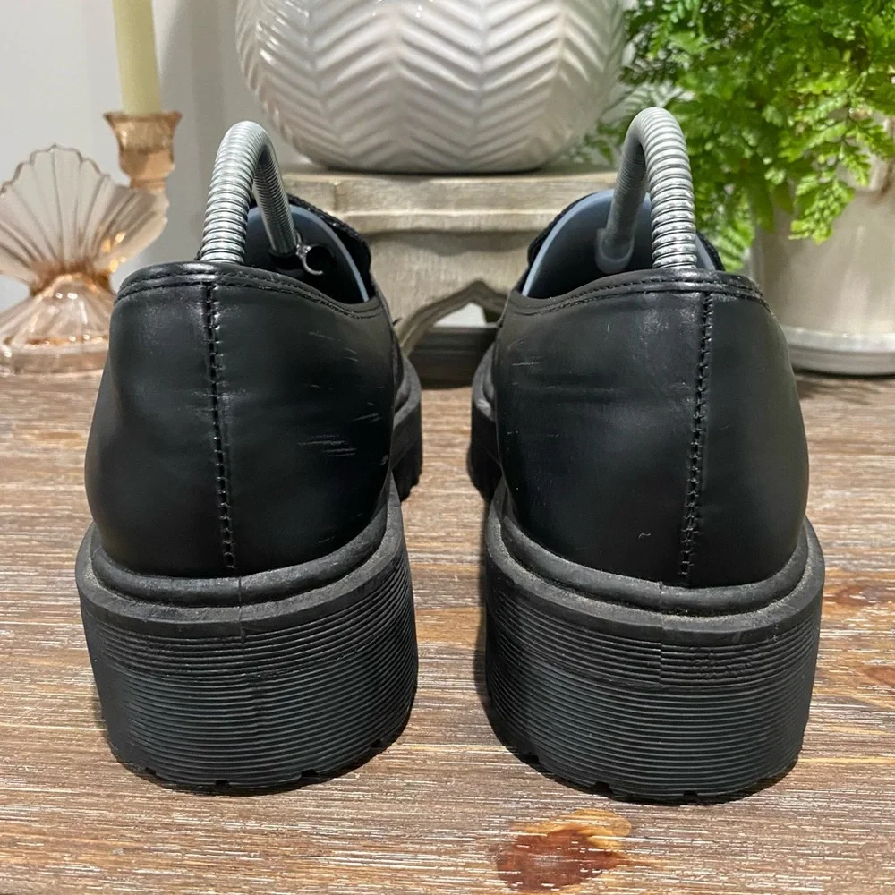 Qupid Chunky Platform Lug‎ Sole Black Shoes Women’s 41
